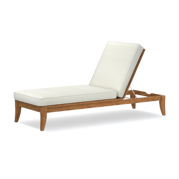 Garden Teak Chaise Williams Sonoma