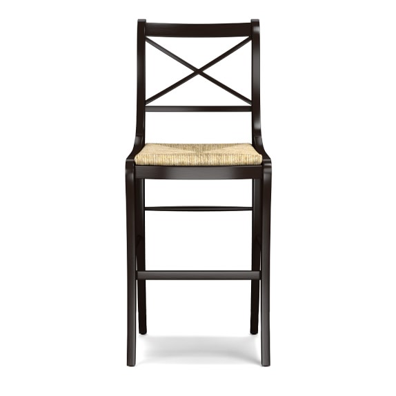 Madeleine Bar Stool, Dark Walnut