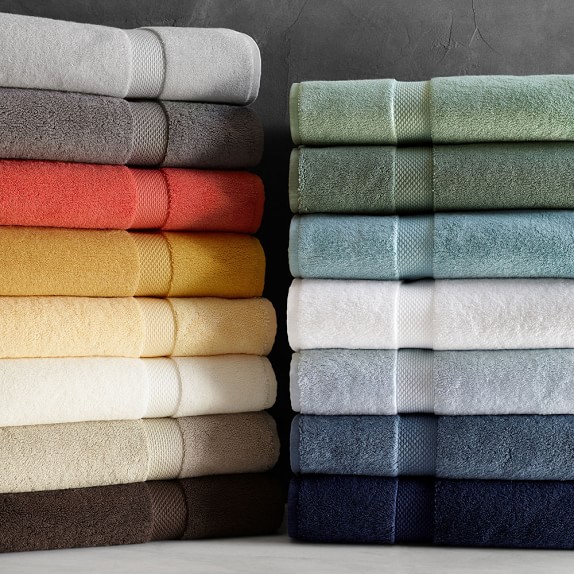 Chambers® Heritage 800Gram Solid Towel, Jardin Blue Williams Sonoma