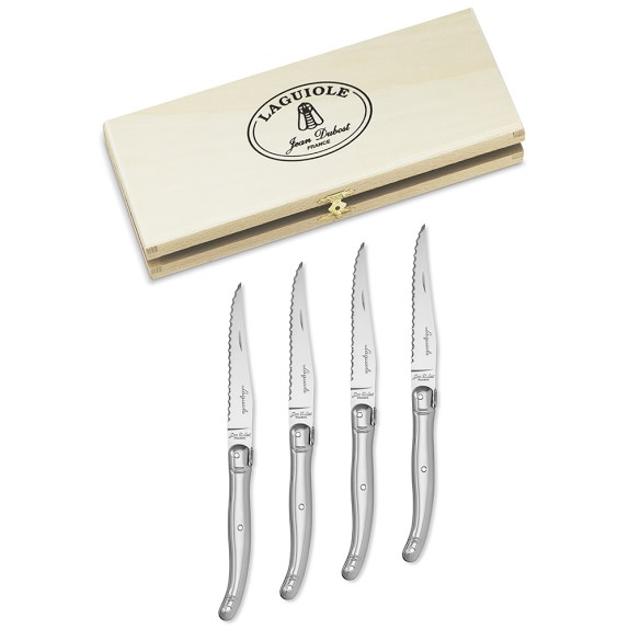 Laguiole Jean Dubost Steak Knife Set, Stainless-Steel