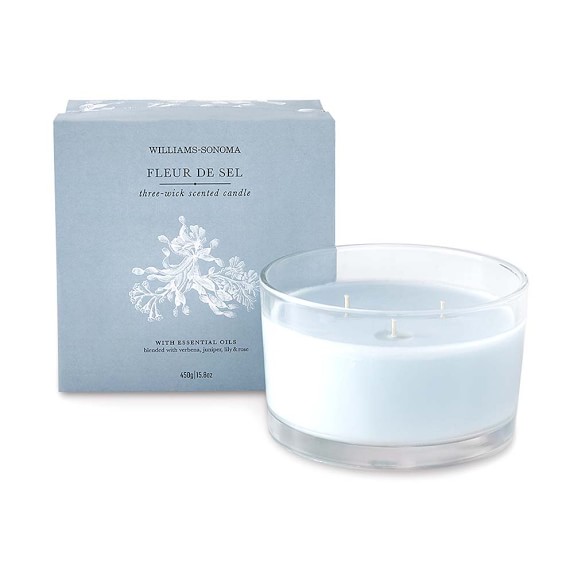 Williams Sonoma Fleur de Sel Triple-Wick Candle