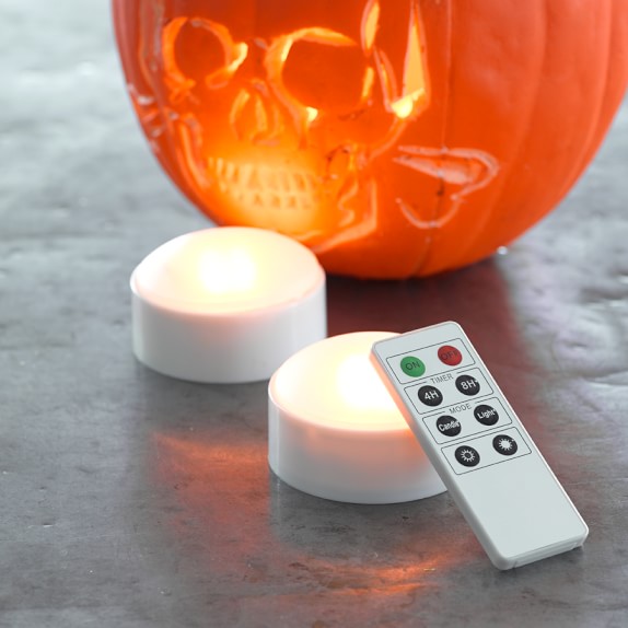 Remote Control Pumpkin Lights, Set of 2