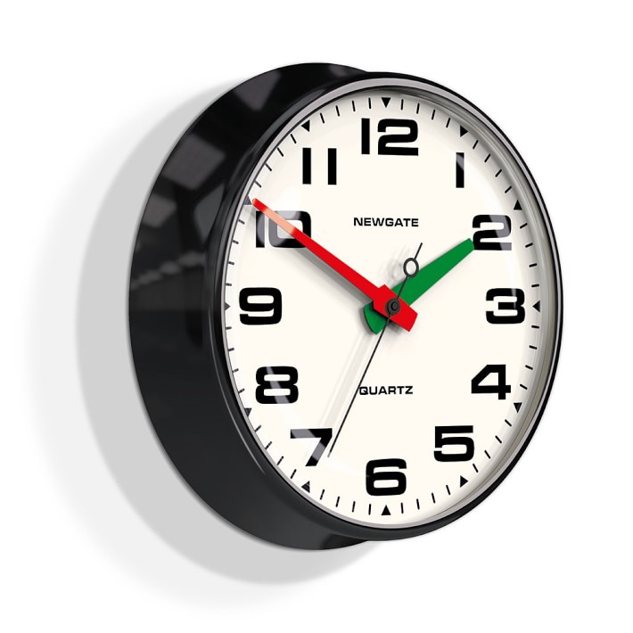 Black Wall Clocks newgate brixton wall clock | williams sonoma Black Wall Clocks newgate brixton wall clock | williams sonoma