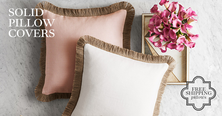 Solid Pillow Covers