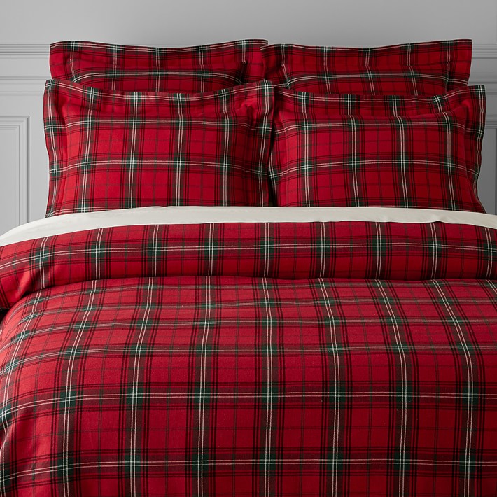 Tartan Bedding Red Williams Sonoma