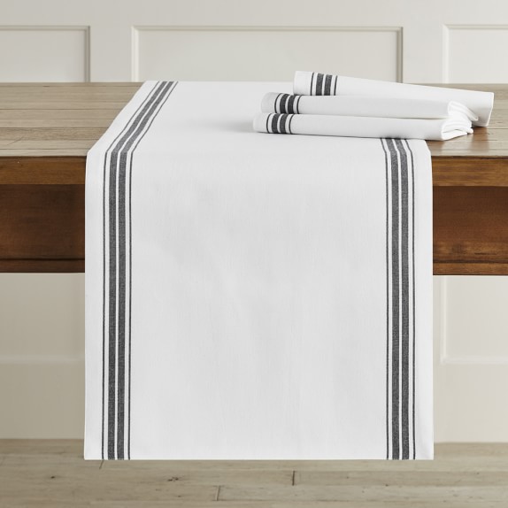 Williams Sonoma Open Kitchen Restaurant Stripe Table Runner Williams