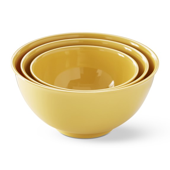 Melamine Mixing Bowls, Set of 3, Yellow Williams Sonoma
