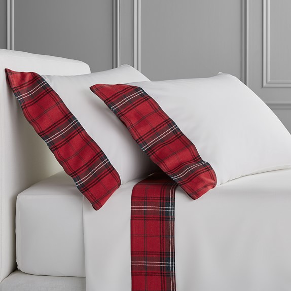 Tartan Bedding, Red Williams Sonoma