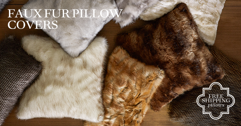 Faux Fur Pillow Covers