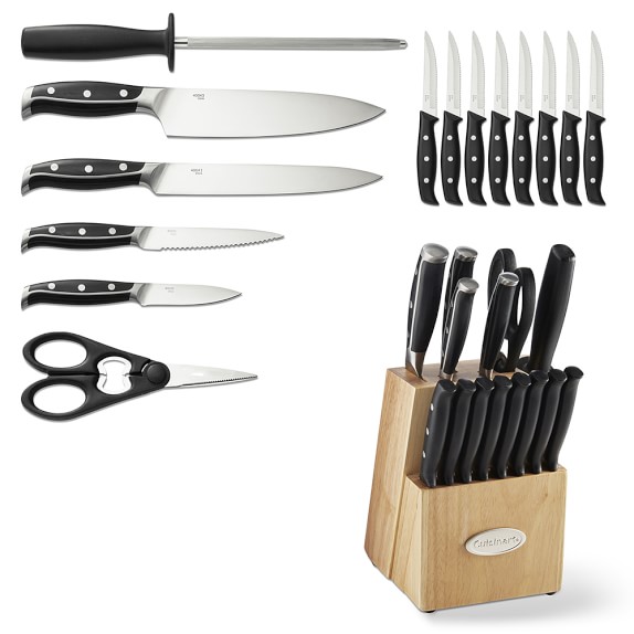 Cuisinart 15Piece NitrogenInfused StainlessSteel Knife Set