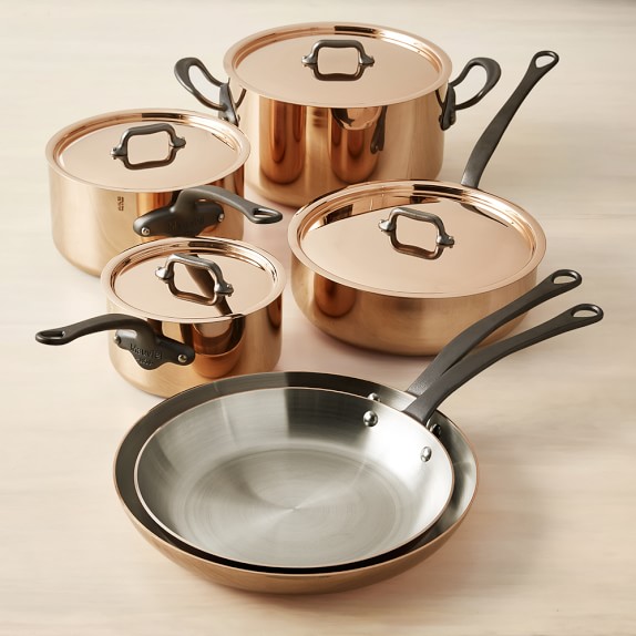 Mauviel M250C Copper 10Piece Cookware Set Williams Sonoma