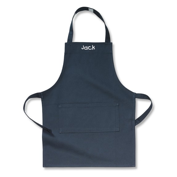 Personalized Kids Apron Navy Blue