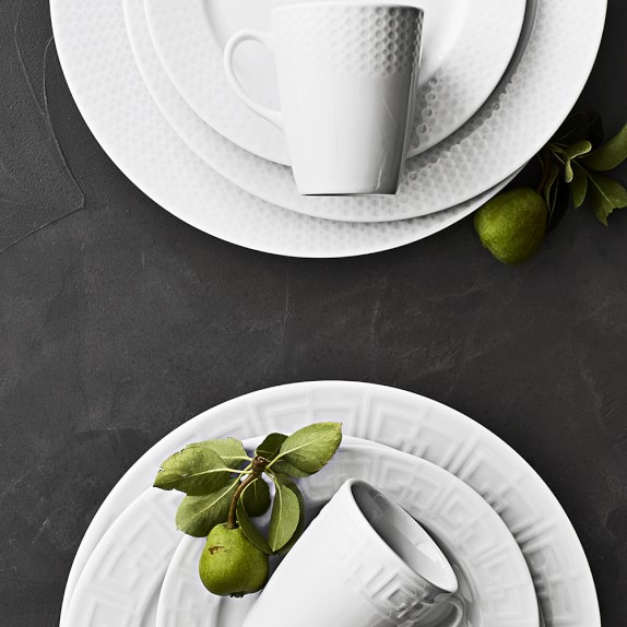 Pillivuyt Greek Key Dinner Plates Williams Sonoma