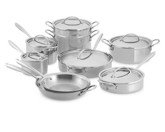 Williams Sonoma Signature Thermo-Clad™ Stainless-Steel 15-Piece ...