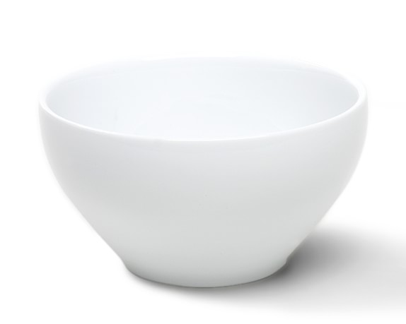 Brasserie All-White Porcelain Breakfast Bowls, Set of 4