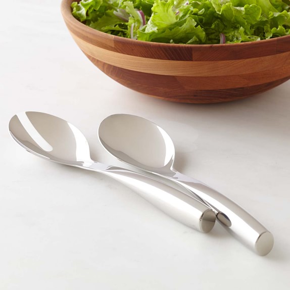 Williams Sonoma Stainless-Steel Prep Serve Salad Servers, Set of 2