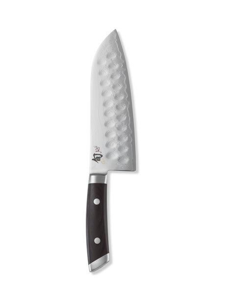 Shun Kaji Double Hollow-Ground Sumo Santoku Knife, 7 1/4