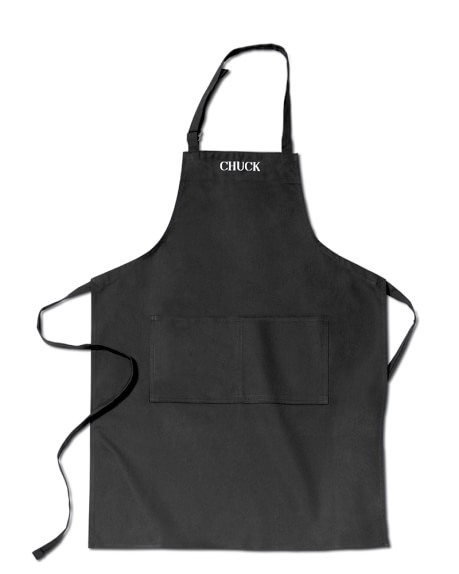 Personalized Adult Apron, Black