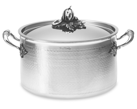 Ruffoni Opus Prima Hammered Stainless-Steel Stockpot
