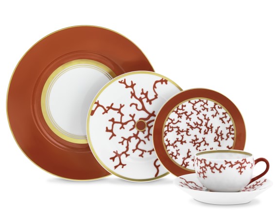 Raynaud Cristobal 5-Piece Place Setting, Coral