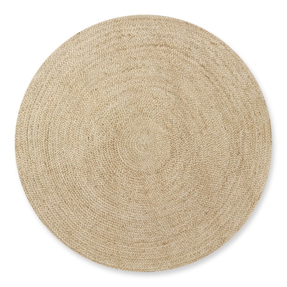 Natural Braided Round Rug Williams Sonoma