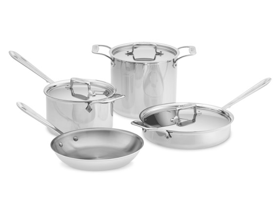 All-Clad d5 Stainless-Steel 7-Piece Set