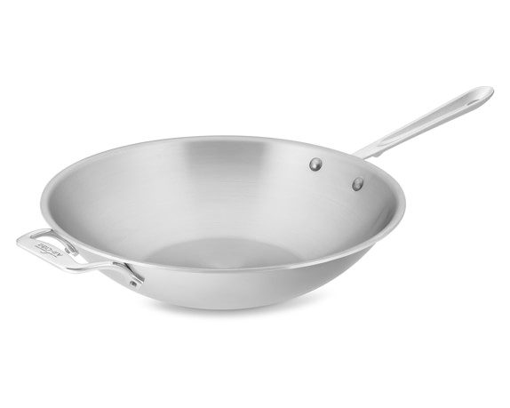 All-Clad d5 Stainless-Steel Stir Fry Wok, 14