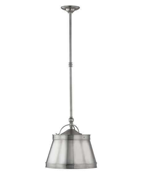 Sloane Single Shop Pendant Lamp, Antique Nickel