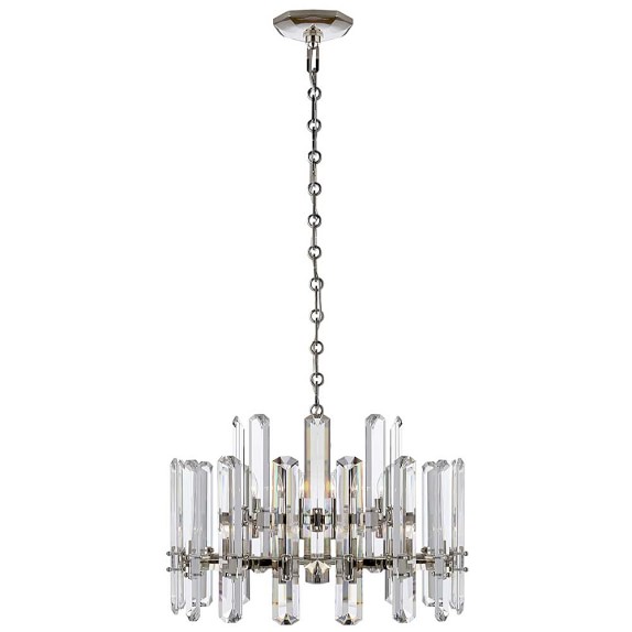 Aerin Savannah Crystal Chandelier Polished Nickel Williams Sonoma Aerin Savannah Crystal Chandelier Polished Nickel