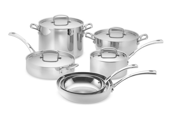 Cuisinart Tri-ply Stainless-Steel 10-Piece Cookware, Set