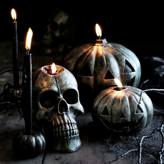 Halloween Jack O'Lantern Candle Williams Sonoma