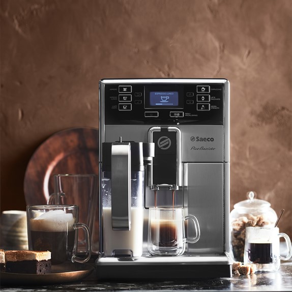 Saeco PicoBaristo Espresso Maker with Milk Carafe Williams Sonoma