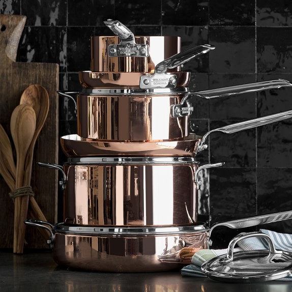 Williams Sonoma Professional Copper 10Piece Cookware Set Williams Sonoma
