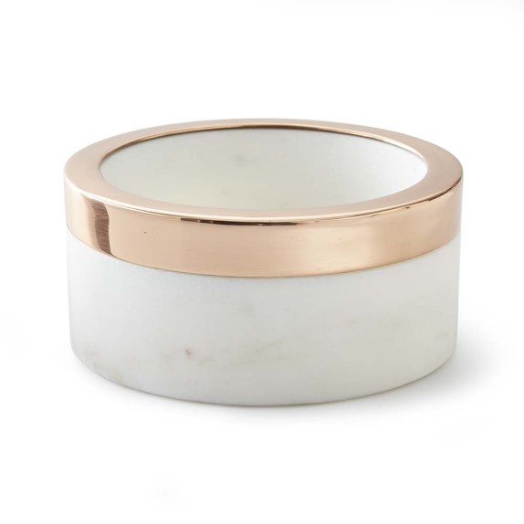 Marble & Copper WineBottle Coaster Williams Sonoma