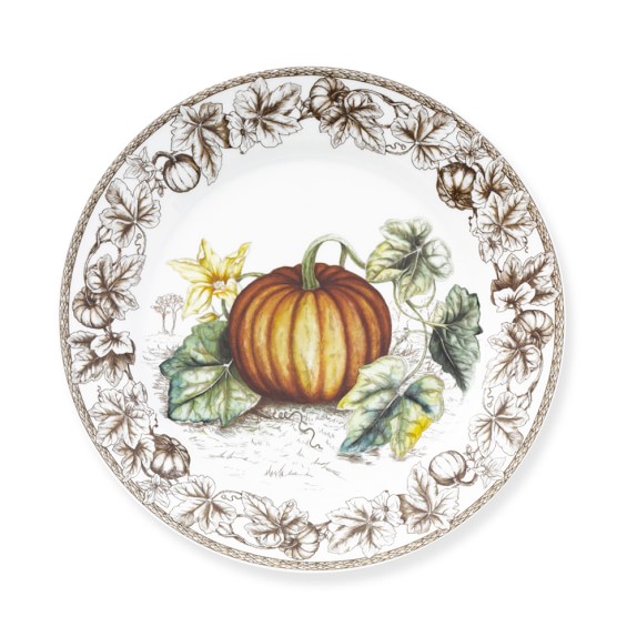 Plymouth Pumpkin Dinner Plates, Set of 4 | Williams Sonoma