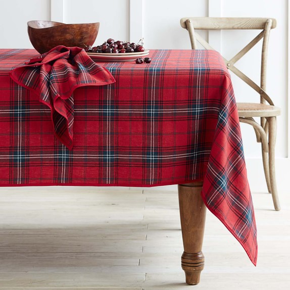 Classic Tartan Plaid Tablecloth Williams Sonoma