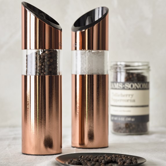 Trudeau Graviti Electric Salt & Pepper Mills, Copper Williams Sonoma