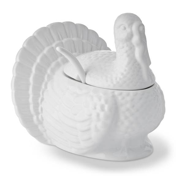 Plymouth Turkey Tureen with Spoon Williams Sonoma