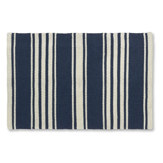 Riviera Stripe Kitchen Rug Williams Sonoma