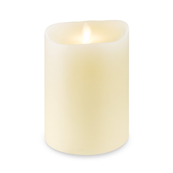 Ivory Flickered Flameless Wax Candle Williams Sonoma