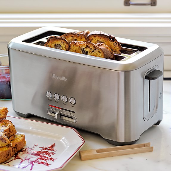 Breville Bit More™ Toaster, Long Slot 4Slice Williams Sonoma