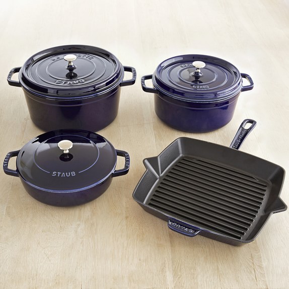 Staub CastIron 7Piece Cookware Set Williams Sonoma