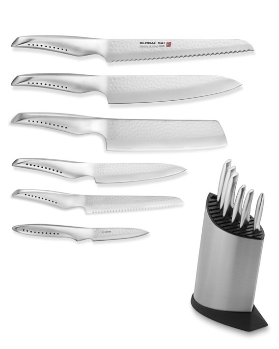 White Kitchen Knives global sai 7-piece knife block set | williams sonoma White Kitchen Knives global sai 7-piece knife block set | williams sonoma