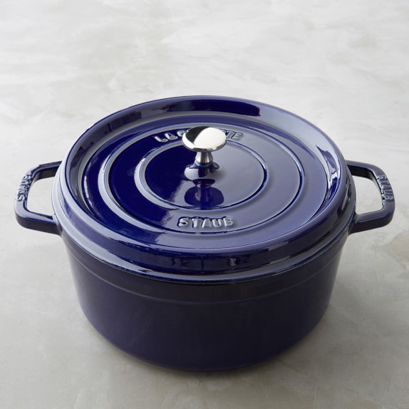 Staub CastIron Round Cocotte Williams Sonoma