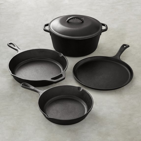 Lodge Cast Iron 5Piece Cookware Set Williams Sonoma