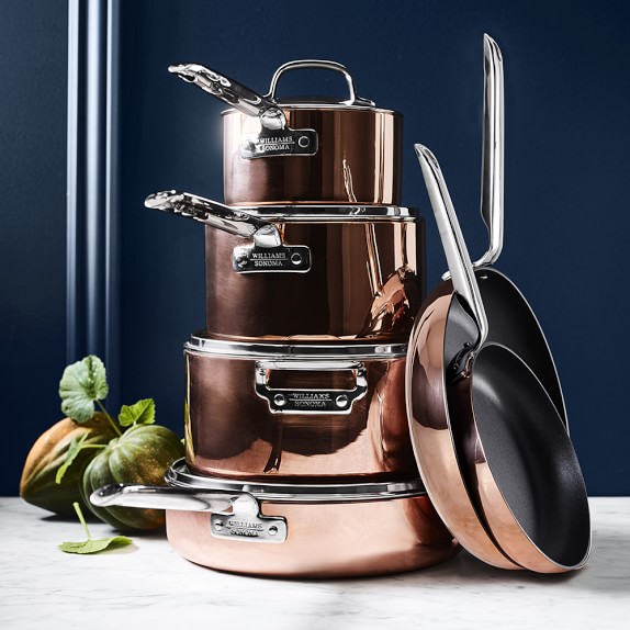 Williams Sonoma Professional Copper 10Piece Cookware Set Williams Sonoma