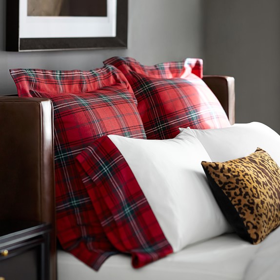 Tartan Bedding, Red Williams Sonoma