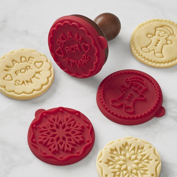Holiday Silicone Cookie Stamp, Set of 3 Williams Sonoma