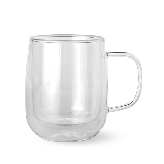 DoubleWall Glass Coffee Mugs, Set of 4 Williams Sonoma