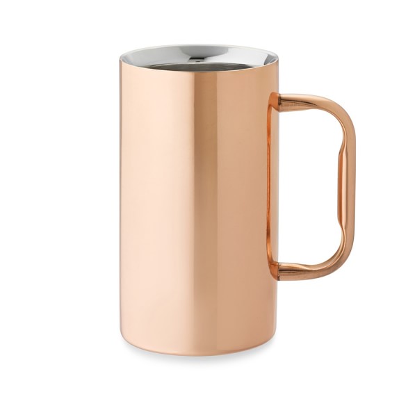 Double Wall Tall Copper Mug Williams Sonoma Double Wall Tall Copper Mug